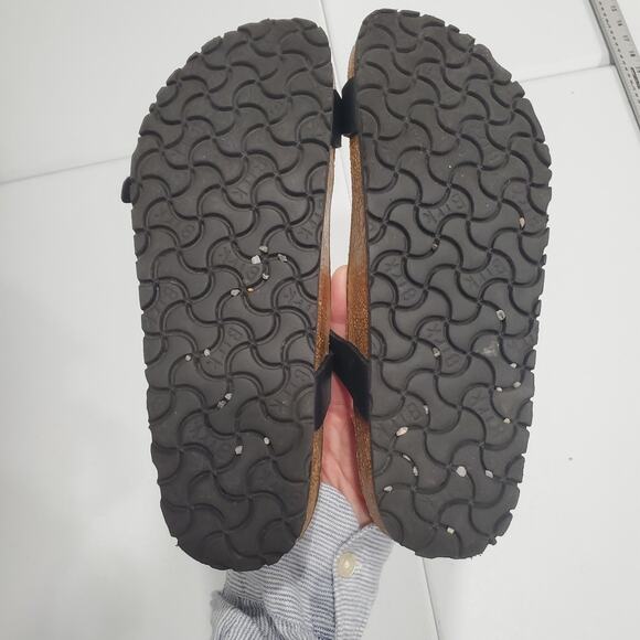 Birkenstock Sandals Womens Size 8 39 Black Daloa Ankle Strap Cork Footbed - Picture 7 of 9